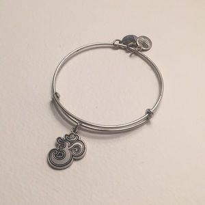 Alex and Ani Silver Om Bangle